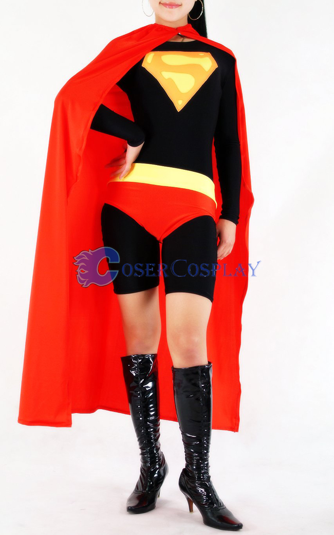 Dark Supergirl Cosplay Costume Lycra Halloween Hobbies And Crafts 